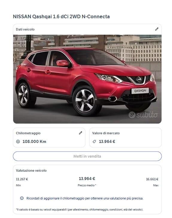 Nissan Qashqai 130cv Unico Prop.108500Km