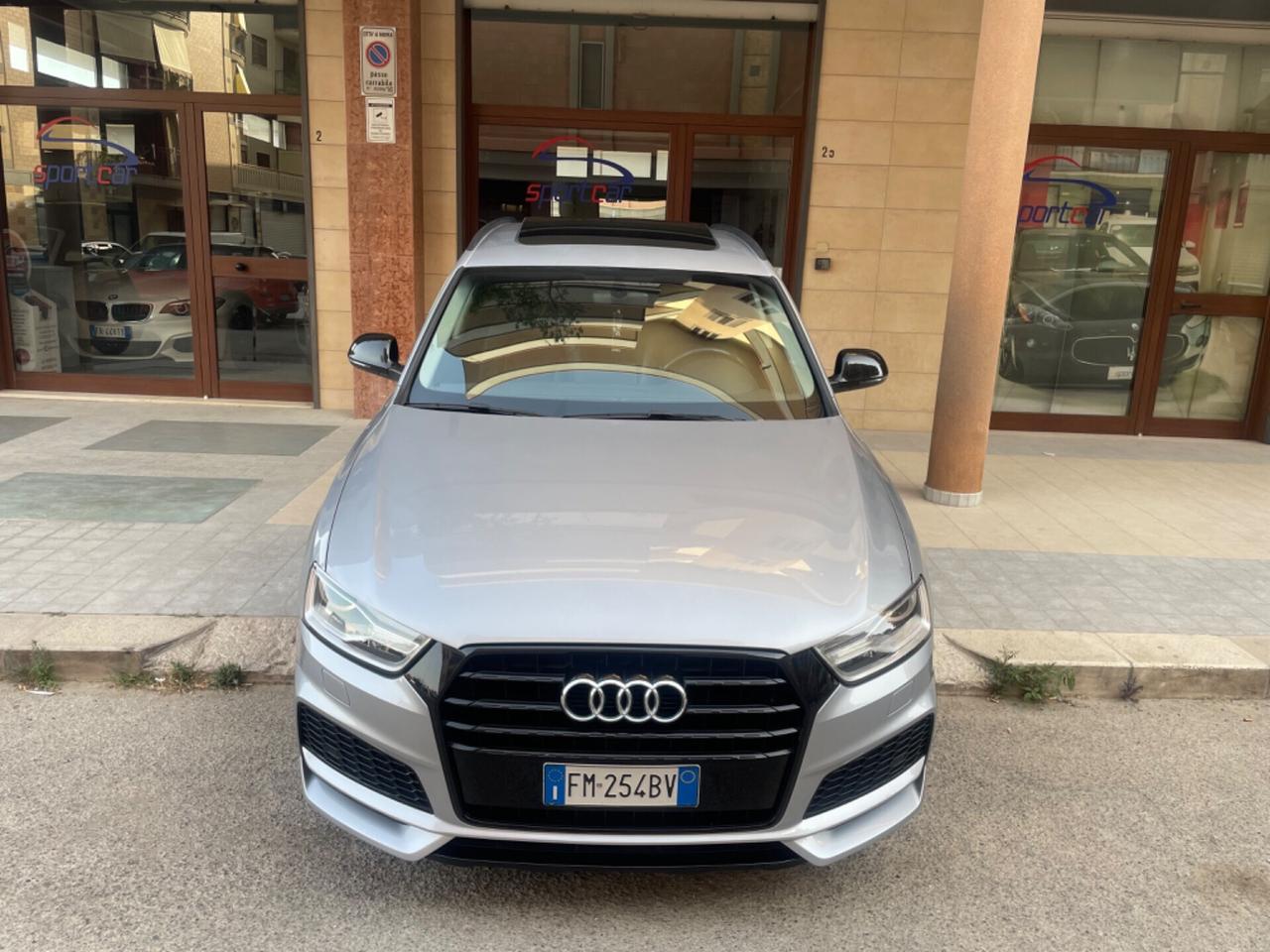 Audi Q3 2.0 TDI 150 CV SLINE COMPETITION TETTO NAVY PELLE XENO BOSE 19'