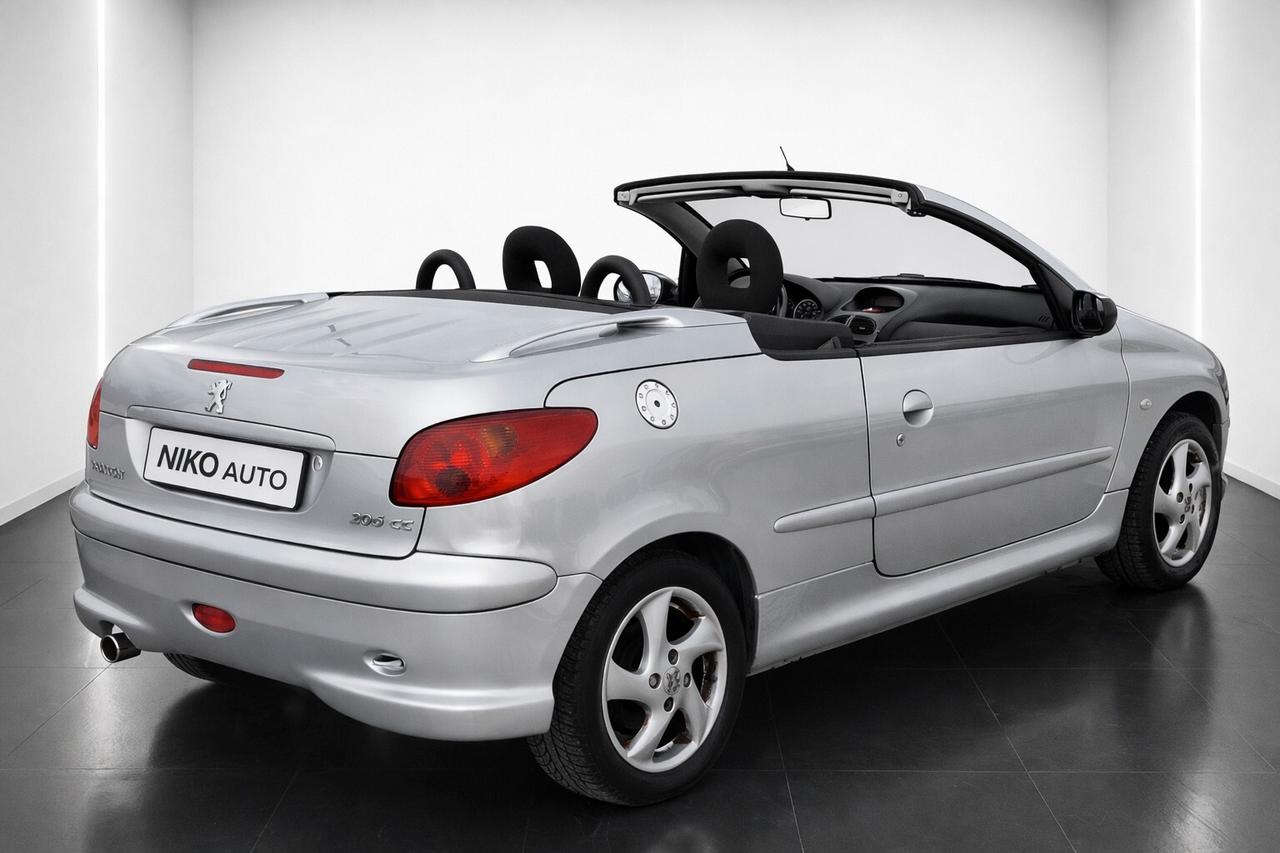 PEUGEOT 206 CABRIO 2004 1.6 16V UNICOPROPIETARIO 68.000KM NEOPATENTATI
