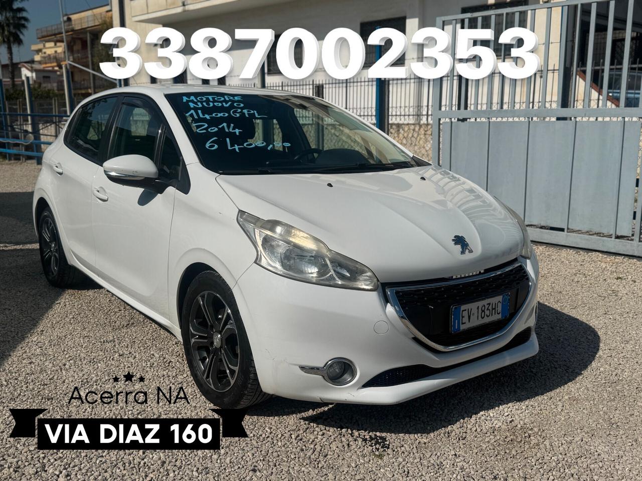 Peugeot 208 5 porte 1400 GPL Motore Nuovo 2014