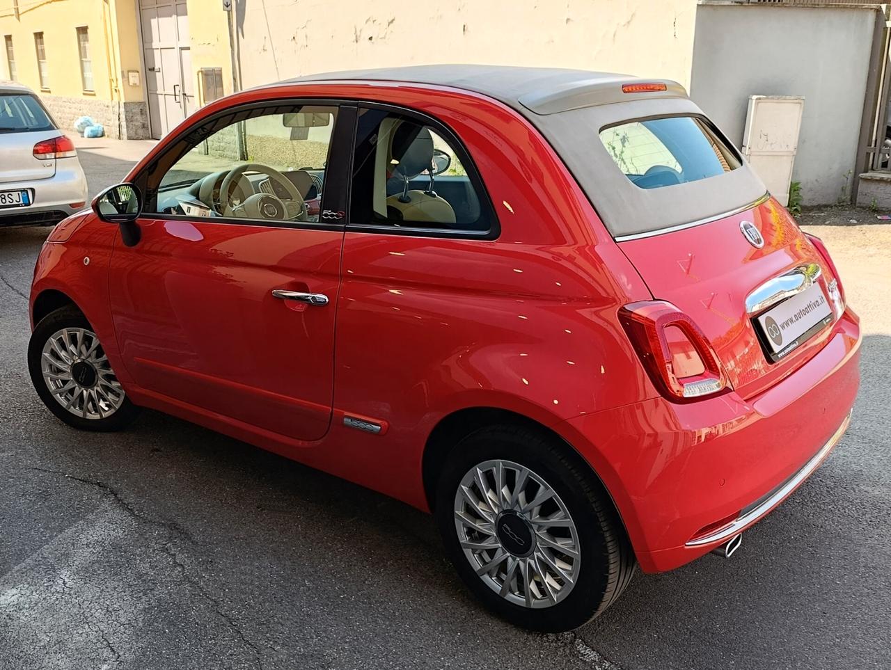 Fiat 500 C 1.0 Hybrid Lounge Rosso Corallo Pelle Full