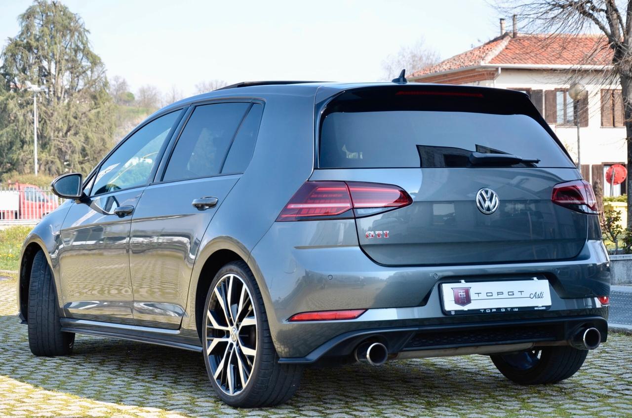VOLKSWAGEN GOLF 7.5 GTI PERFORMANCE 2.0 TSI 245cv DSG, SERVICE CON FATTURE, TETTO, DCC, FULL PELLE, FARI FULL LED, 19", PERMUTE
