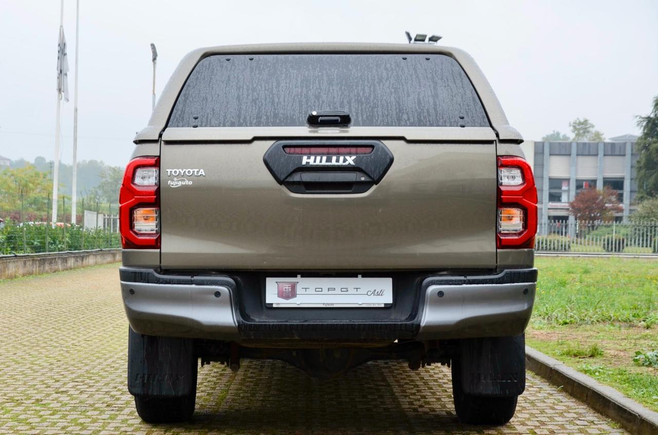 TOYOTA HILUX 2.8d DOUBLE CAB INVINCIBLE 4WD 204cv AUTO, UNICOPROPRIETARIO, UFF ITALIANA, EURO 6D, SERVICE TOYOTA, HI-FI JBL, RETROCAMERA, PERMUTE