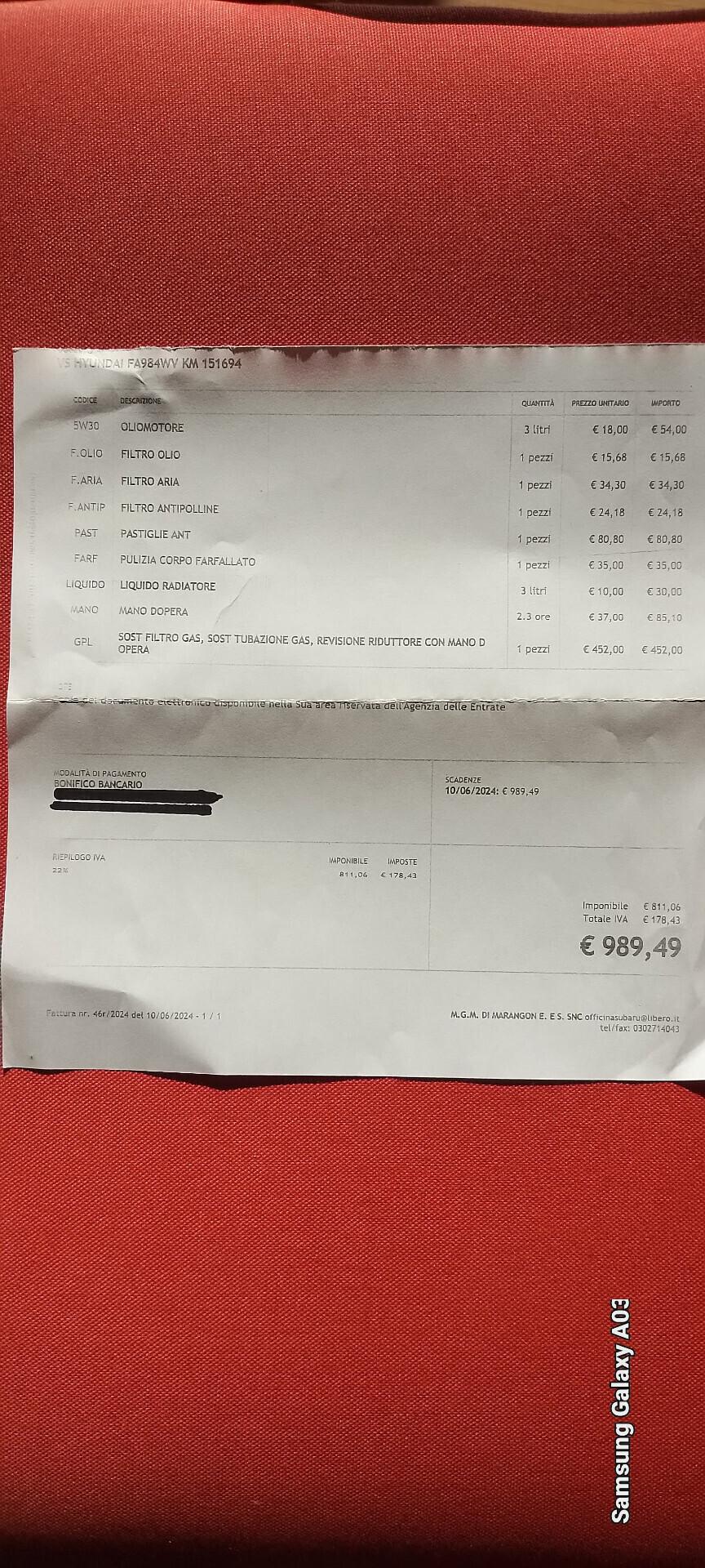 Hyundai i10 GPL VALIDO FINO 2035