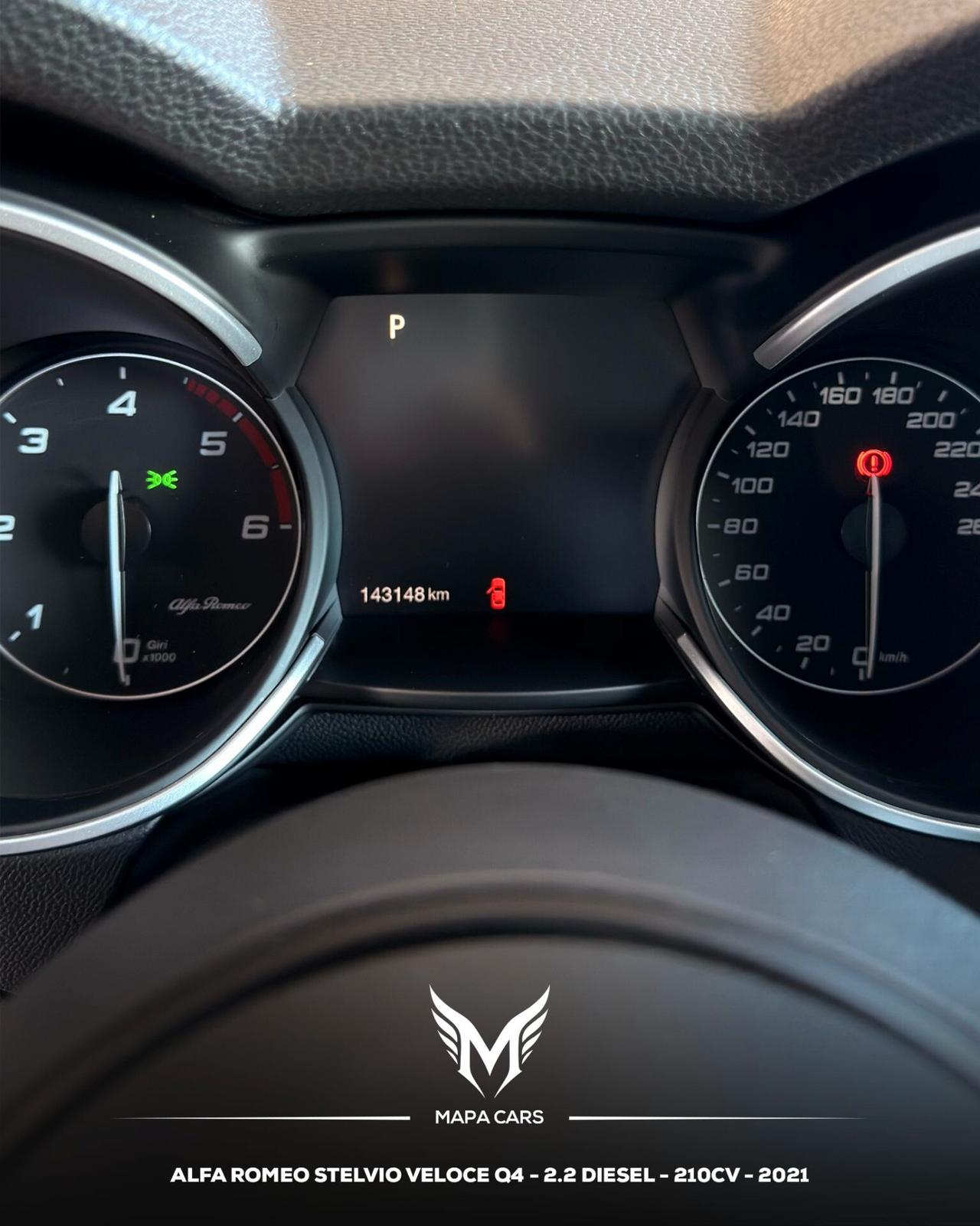 Alfa Romeo Stelvio 2.2 Turbodiesel 210 CV AT8 Q4 Veloce