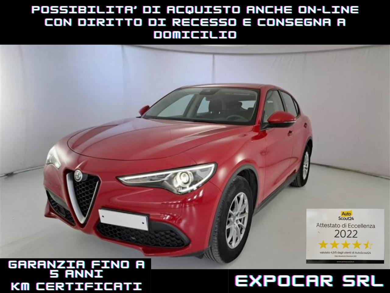 Alfa Romeo Stelvio 2.2 Turbodiesel 160 CV AT8 RWD Business IVA ESPOSTA