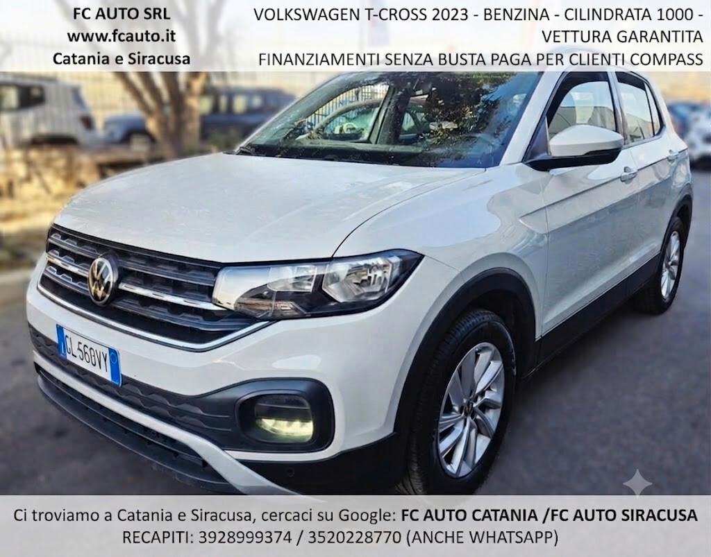 Volkswagen T-Cross 1.0 TSI 110 CV Sport - IVA DEDUCIBILE 2023