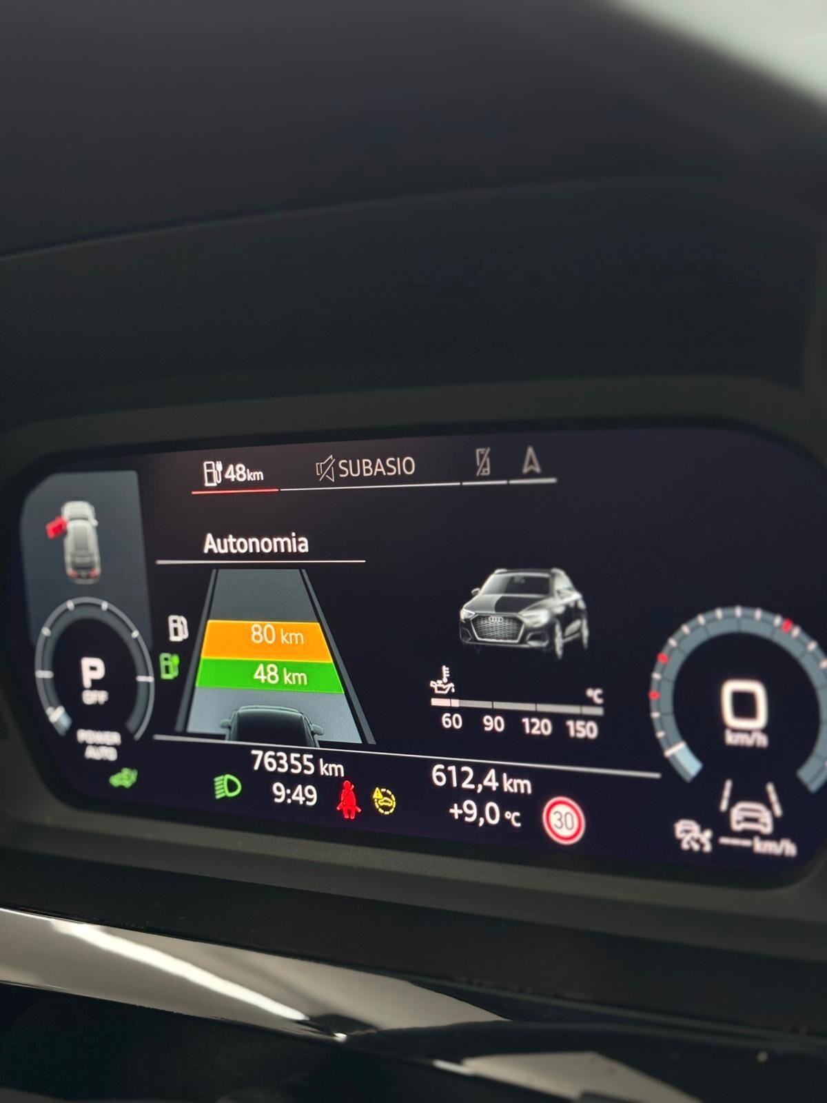 Audi A3 Sportback 45 TFSIe S line S-Tronic 245CV PLUG IN allestimento RS3