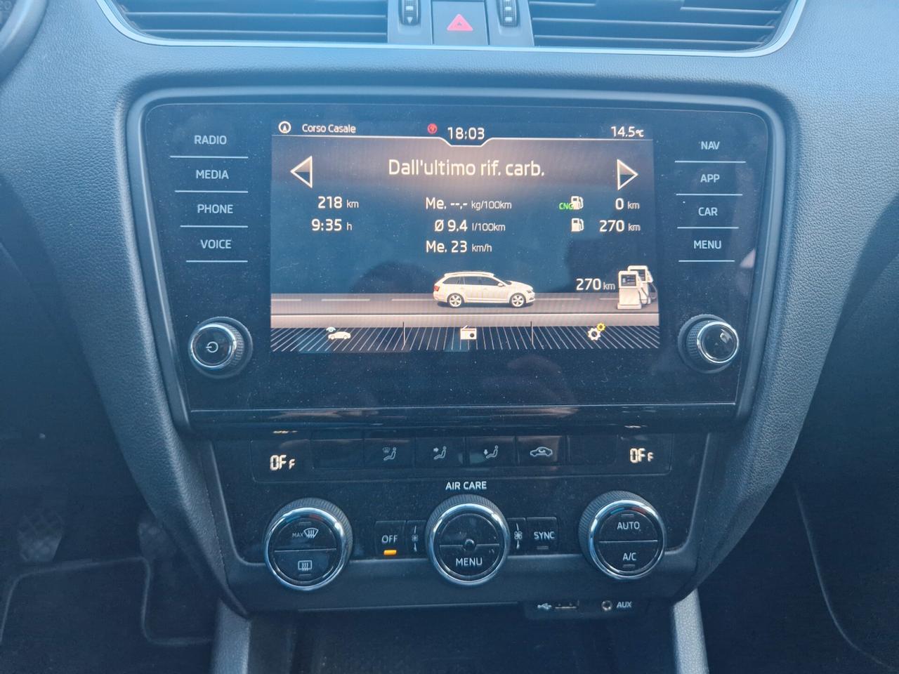 Skoda Octavia SW 1.4 110CV Metano, Carplay, Tetto panoram., Navi