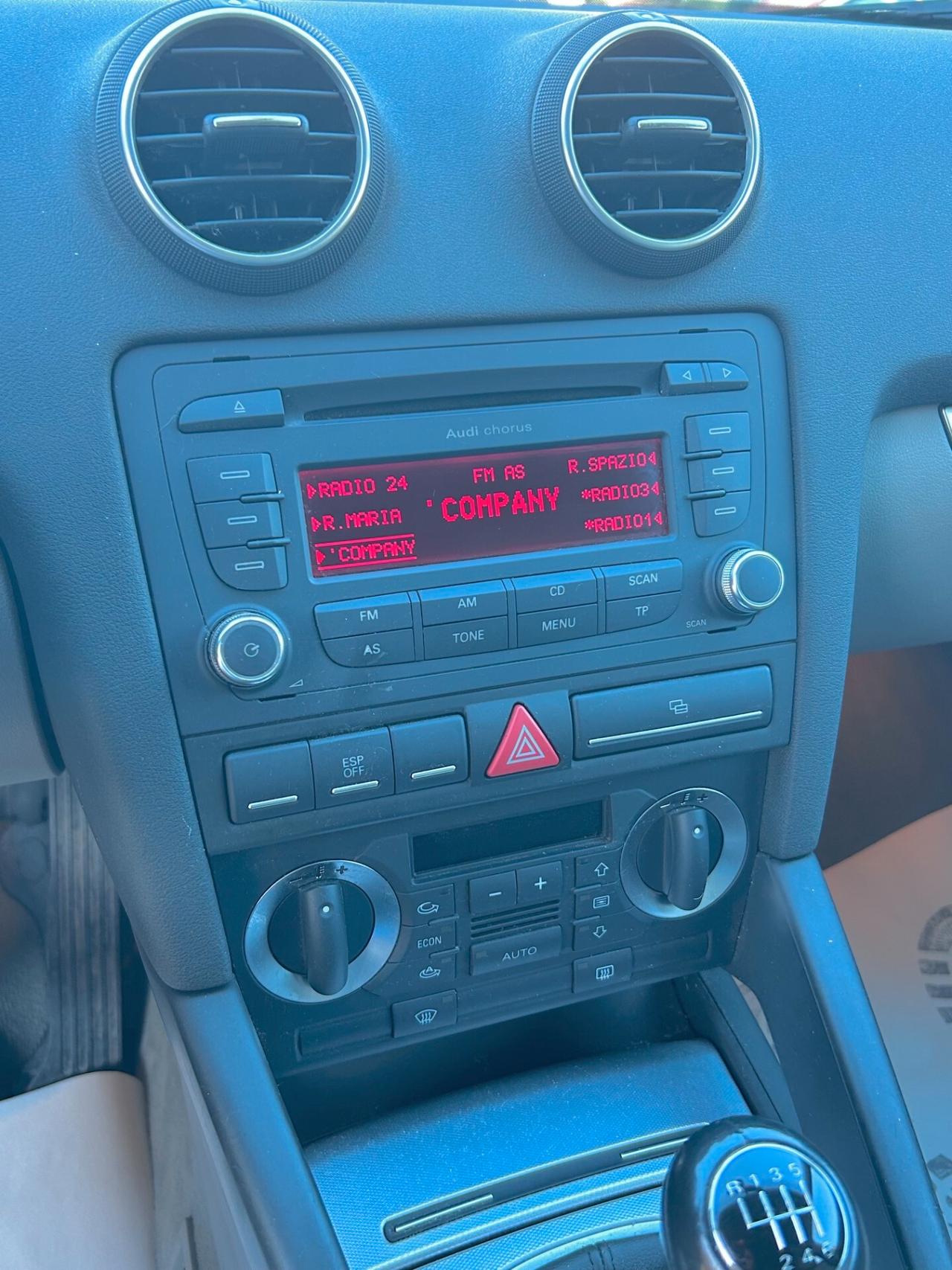 Audi A3 SPB 2.0 TDI QUATTRO-UNIPROPRIETARIO