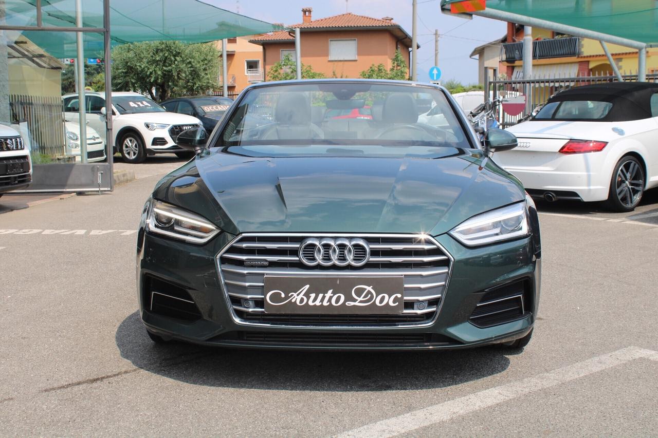 Audi A5 Cabrio 50 TDI tiptronic quattro edition Sport 4x4 PADDLE AL VOLANTE INTERNI IN PELLE