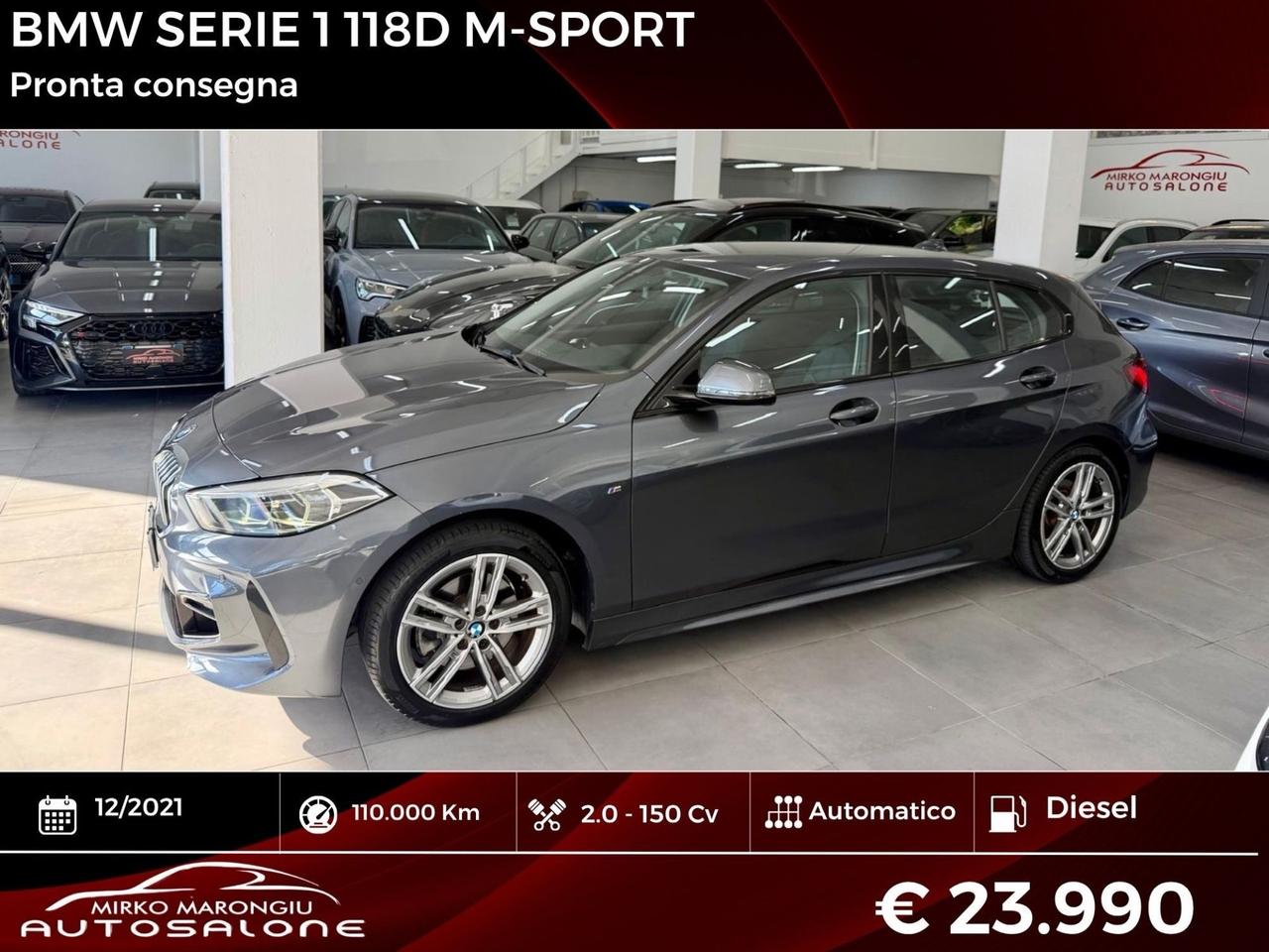 BMW SERIE 1 118d 5p. Msport FINANZIABILE