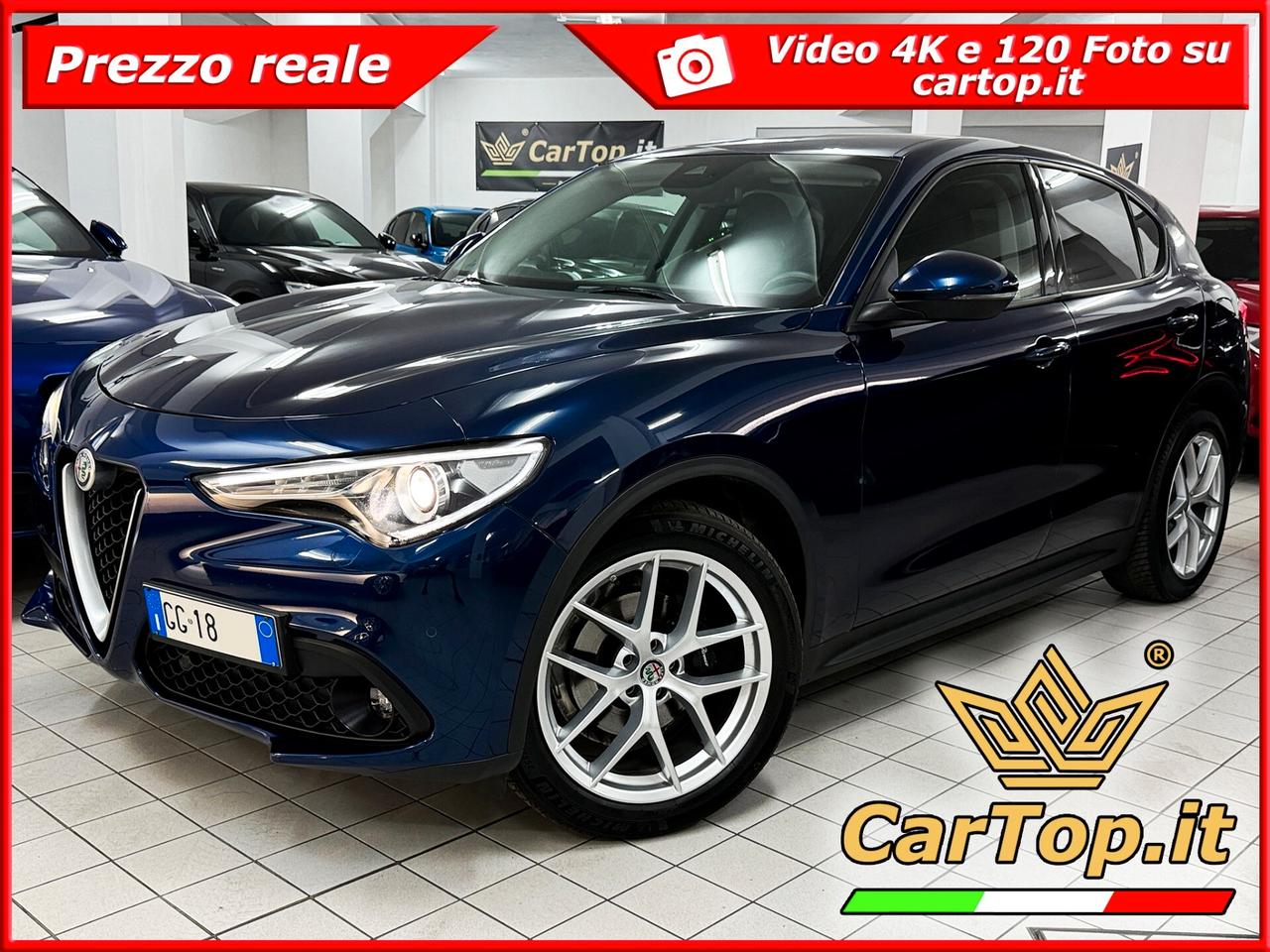 Alfa Romeo Stelvio 2.2 TD 190 CV CERCHI 20" PELLE TOTALE PADDLE RETROCAMERA EXECUTIVE PERFETTA UNICO PROPRIETARIO