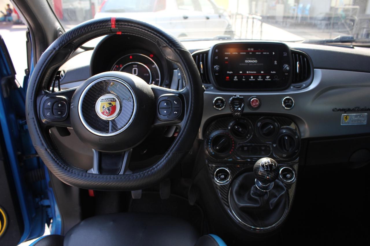 FIAT 500 1.2 69 CV ''LOOK ABARTH 695 TRIBUTO FERRARI INTERNI MISTO PELLE TRAFORATA