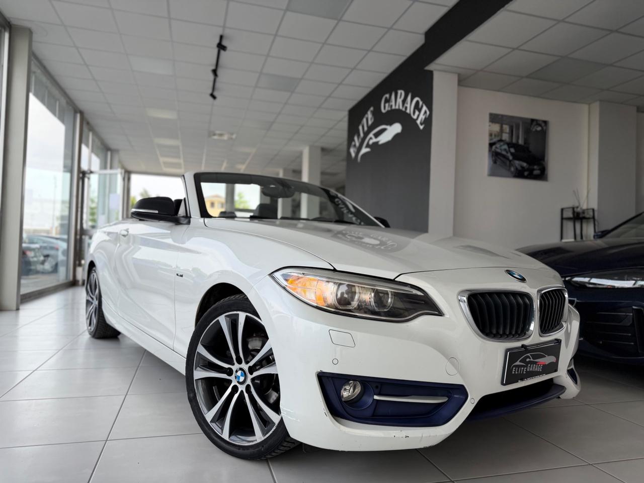 Bmw 218i Cabrio Sport Bianco Perla