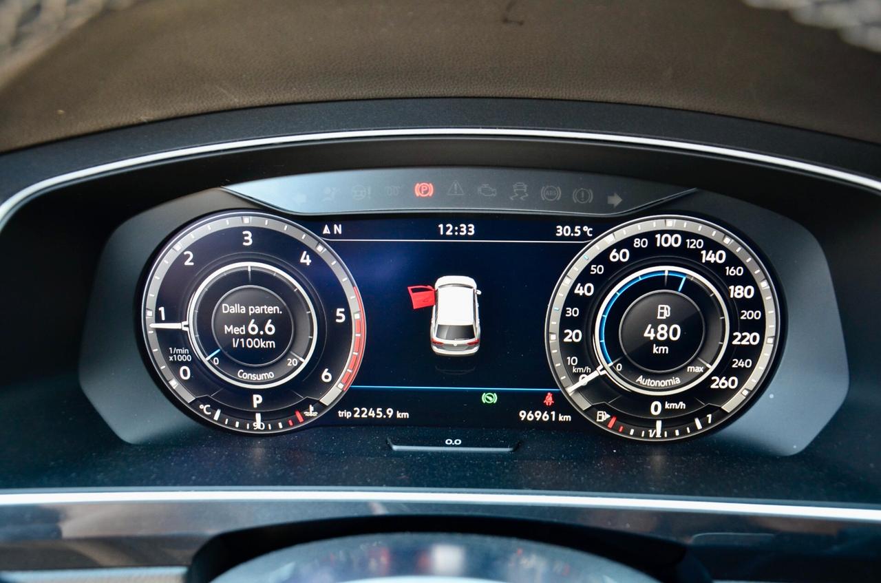 VOLKSWAGEN TIGUAN 2.0 TDI R-LINE INT+EXT 4MOTION 150cv DSG, UFF ITALIANA, SERVICE VW, FULL LED, RETRO 360, PERMUTE