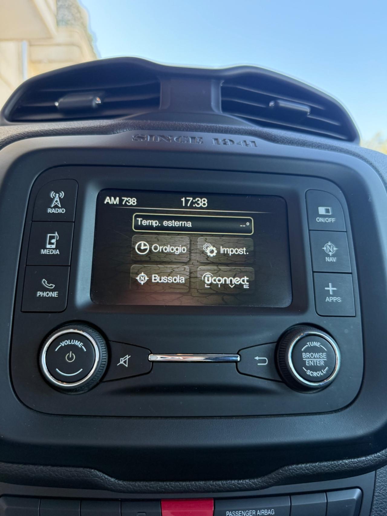 Jeep Renegade 1.6 mjt Longitude 120cv NAVIGATORE,ANDROID AUTO,KM CERTIFICATI,UNICO PROPRIETARIO