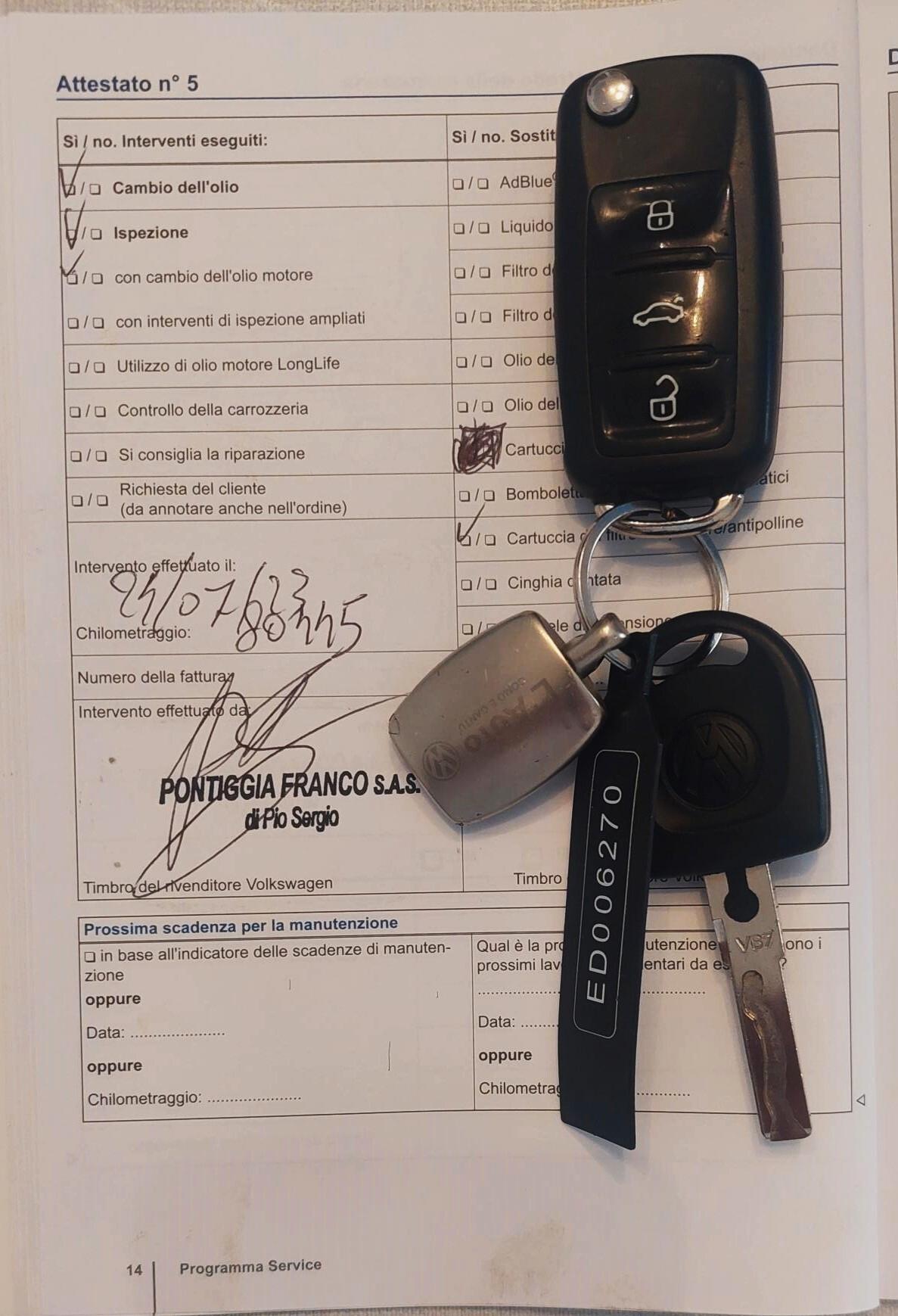 VOLKSWAGEN UP- NEOPATENTATI- UNICO PROPRIETARIO
