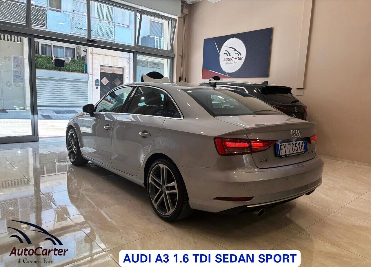 Audi A3 Sedan 1.6 TDI SOLO 62MILA KM **PERFETTA**