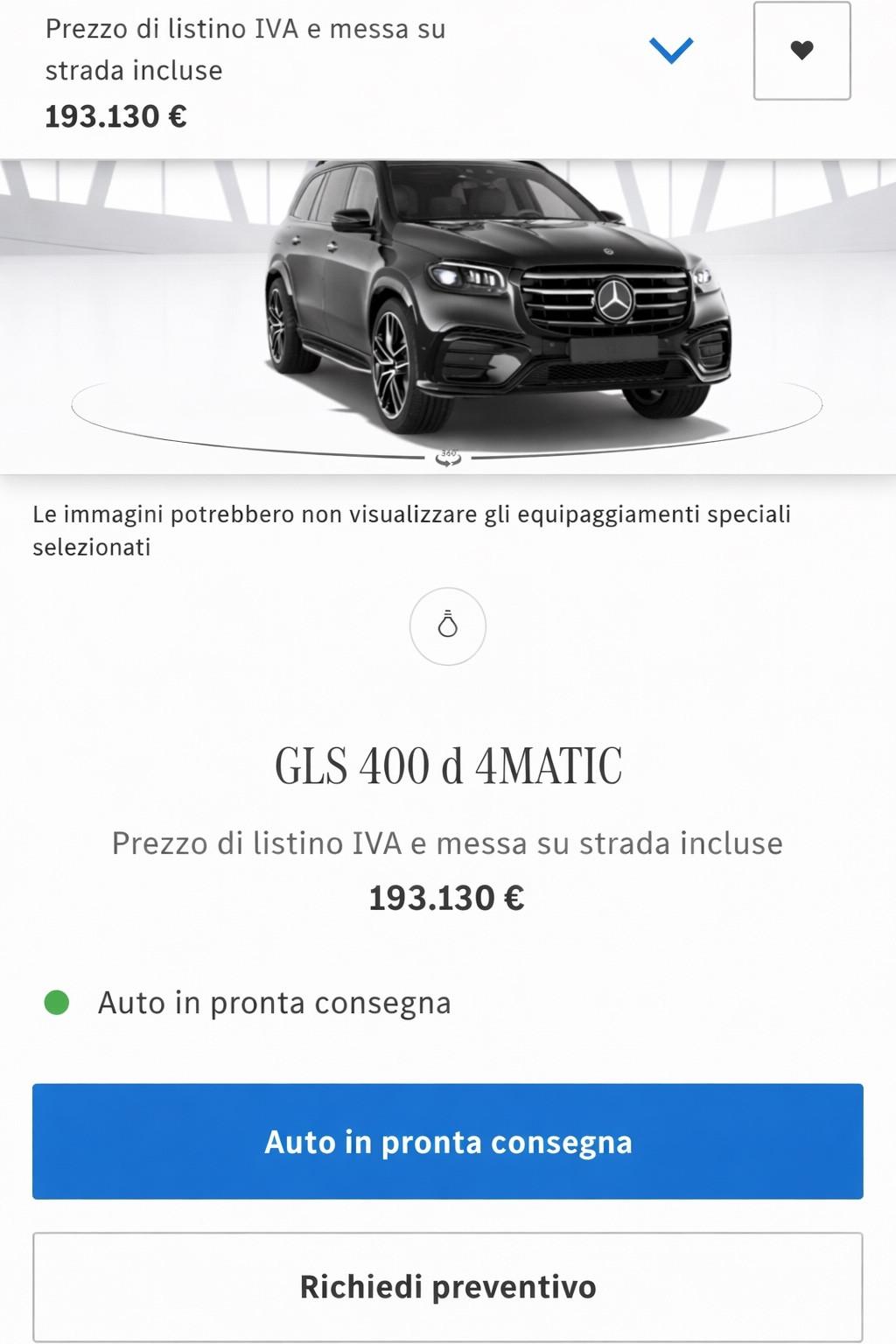 Mercedes-benz GLS 400 d 4Matic Premium Plus AMG UNICA