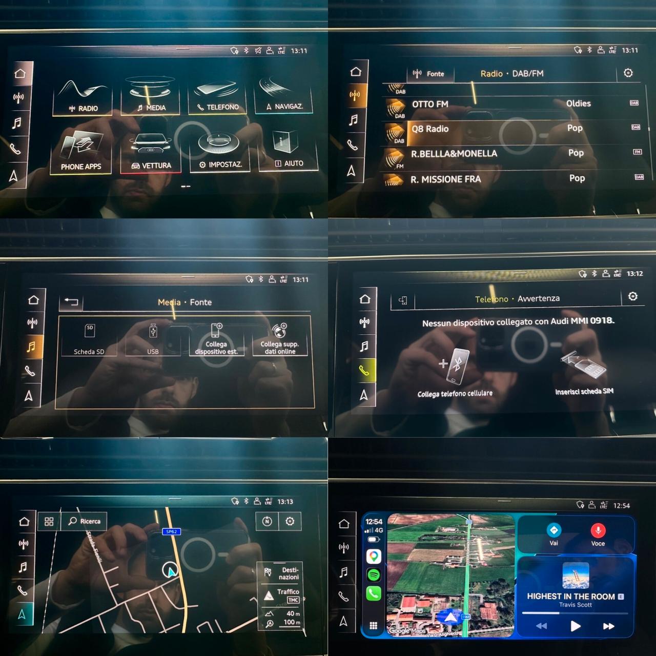 AUDI Q8 50TDI QUATTRO *TETTO*MATRIX*B&O*RADAR*PACKLUCI*CARPLAY