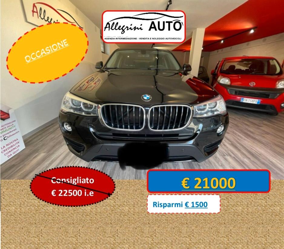 Bmw X3 xDrive20d 190 cv 4x4 Business Advantage Aut.