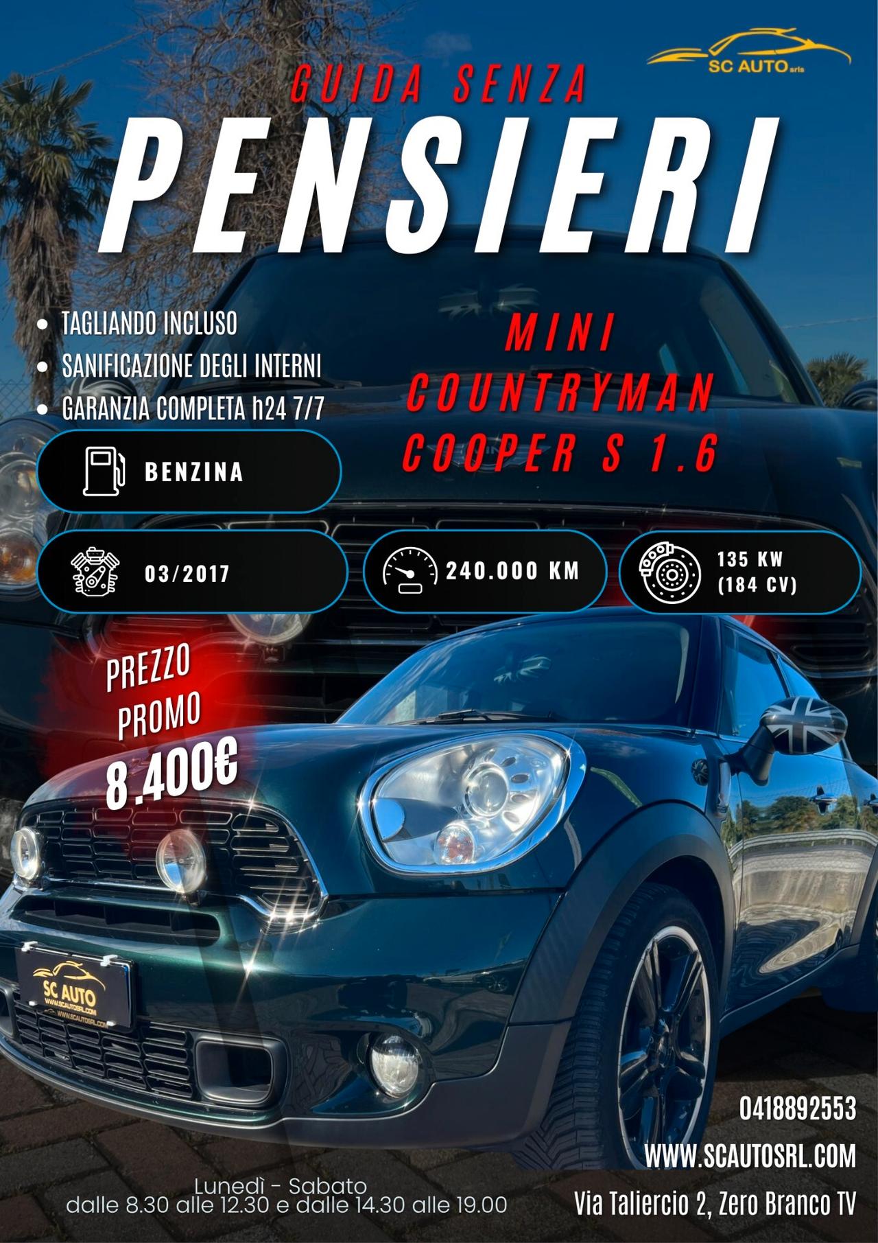 Mini Cooper S Countryman 1.6