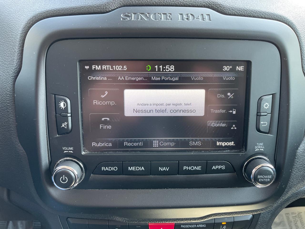 Jeep Renegade 2.0 Mjt 140CV 4WD Limited-NAVIGATORE-RETROCAMERA