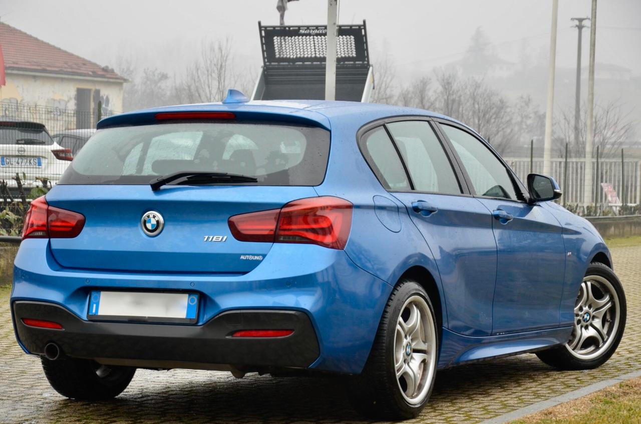 BMW 118i MSPORT 136cv, SERVICE BMW, EURO 6D, FULL LED, SEDILI RISCALDATI, 18", PERMUTE