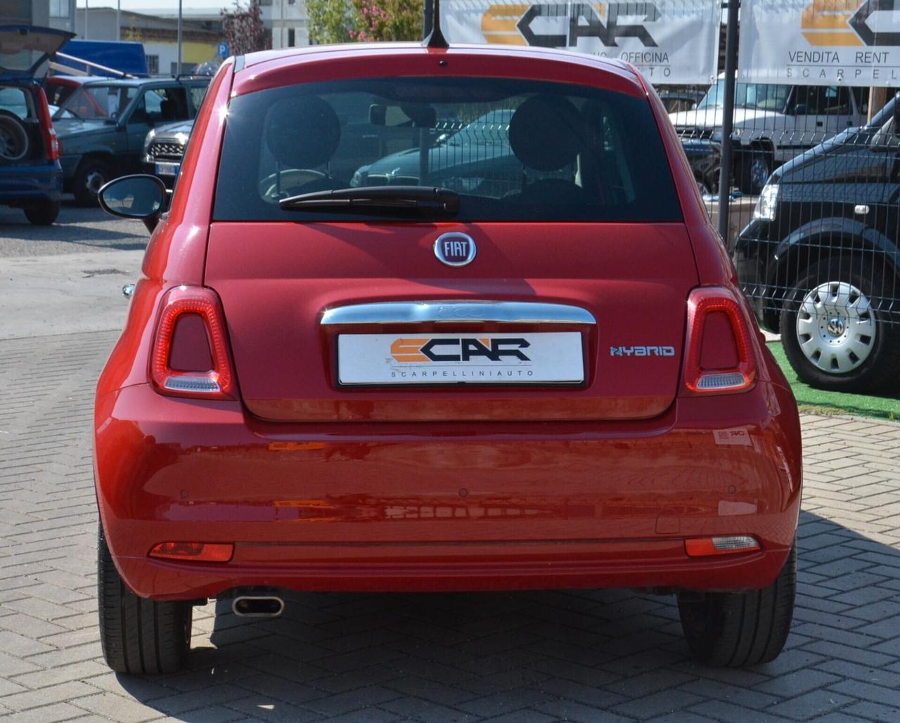 Fiat 500 1.0 Hybrid Red