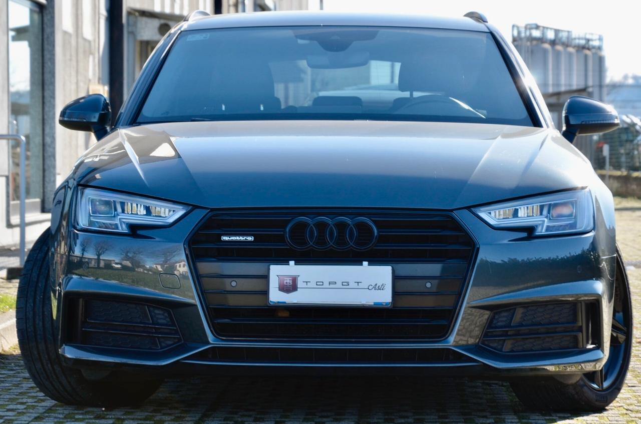 AUDI A4 AVANT 2.0 TDI S-LINE INT+EXT QUATTRO 190cv S-TRONIC, SERVICE AUDI, UFF ITALIANA, EURO 6B, FARI FULL LED, VIRTUAL COCKPIT, RETROCAMERA, PERMUTE