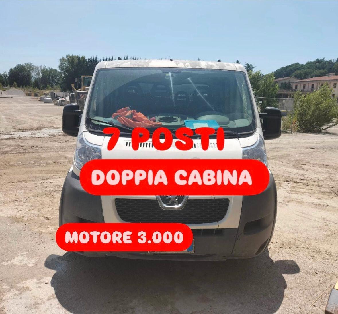 PEUGEOT BOXER 3.0hdi 155cv DOPPIA CABINA CASSONE FISSO