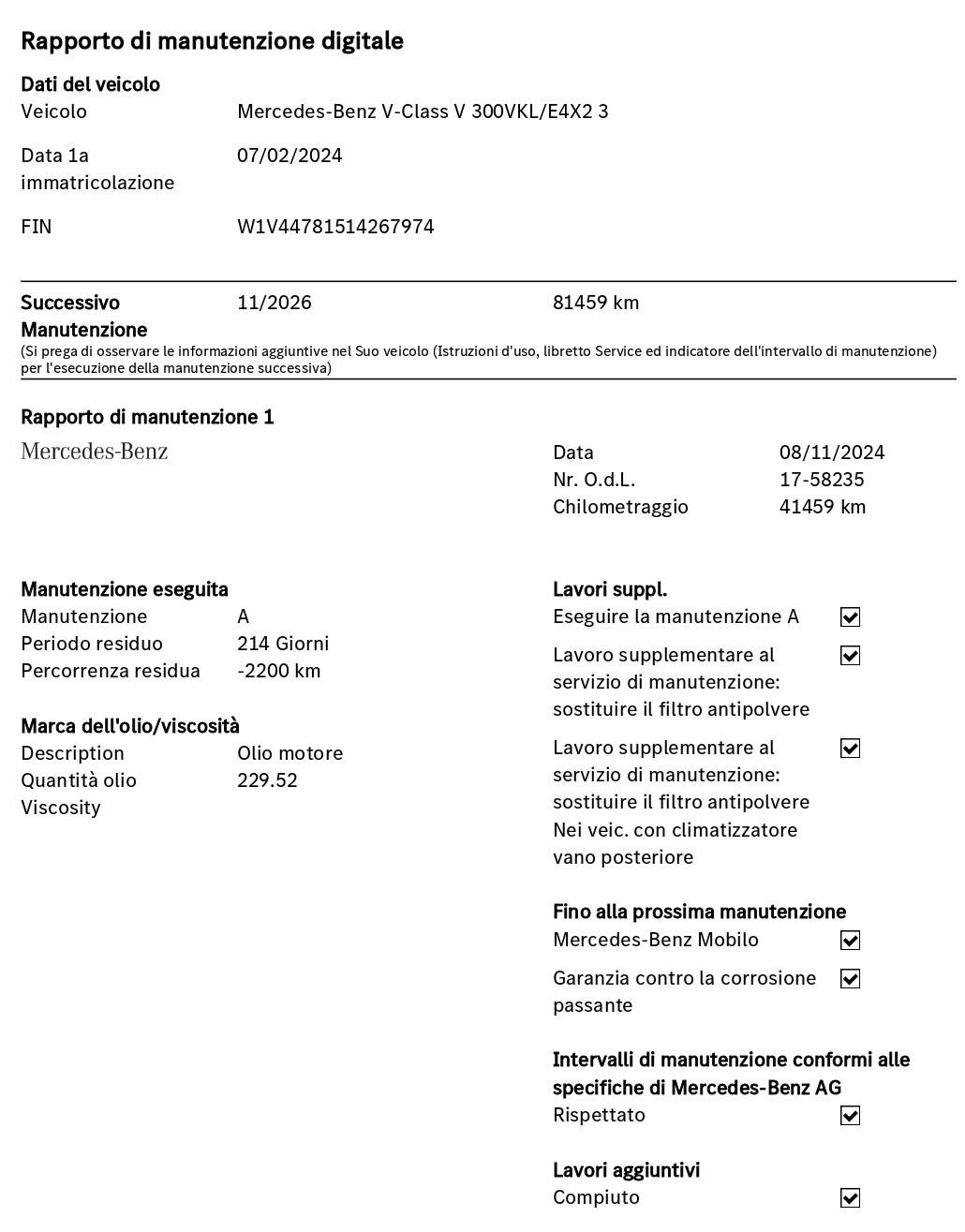 Mercedes-Benz V Extralong 300 d Sport auto PREZZO+IVA+ACC+SOSP. PNEUMATICHE