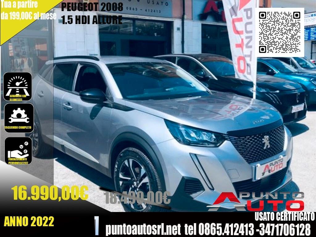Peugeot 2008 BlueHDi 110 Allure PELLE TELECAMERA
