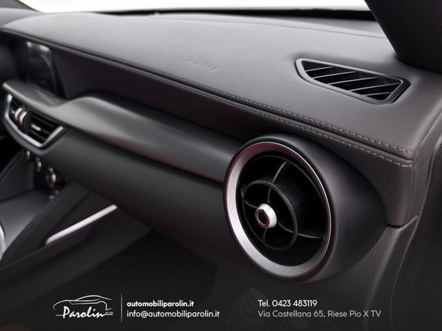 ALFA ROMEO Stelvio 2.0 Turbo 280 CV AT8 Q4 Veloce Harman-pelle Rossa