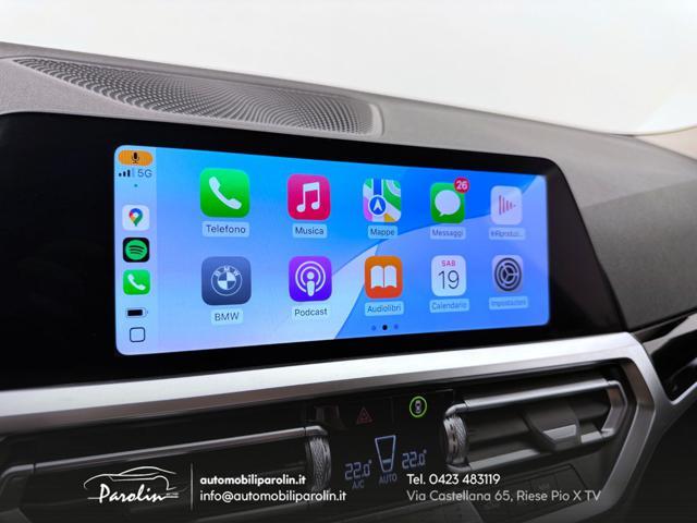 BMW 318 d 48V Sport Aut. Berlina Black pack-Telecamera-LED