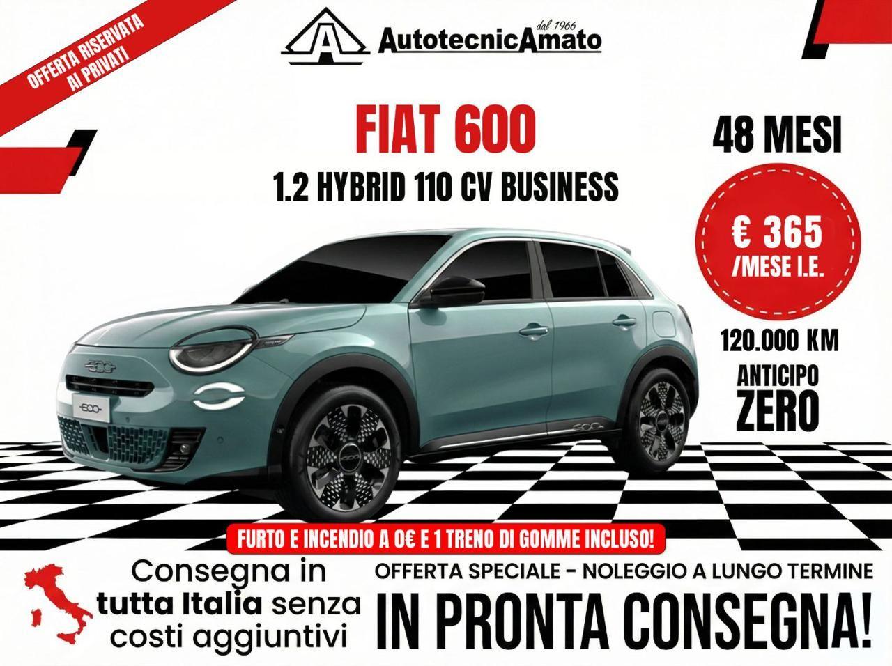 Fiat 600 Hybrid 110 CV DCT MHEV Business