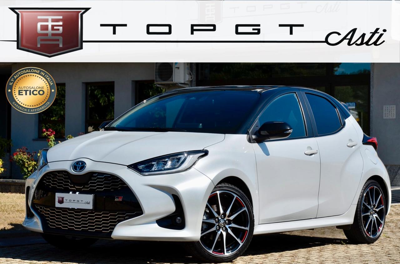 TOYOTA YARIS 1.5 HYBRID GR SPORT 92cv AUTO, SERVICE UFF TOYOTA, UFF ITALIANA, GARANZIA UFF TOYOTA, EURO 6D, FARI LED, RETROCAMERA, PERMUTE