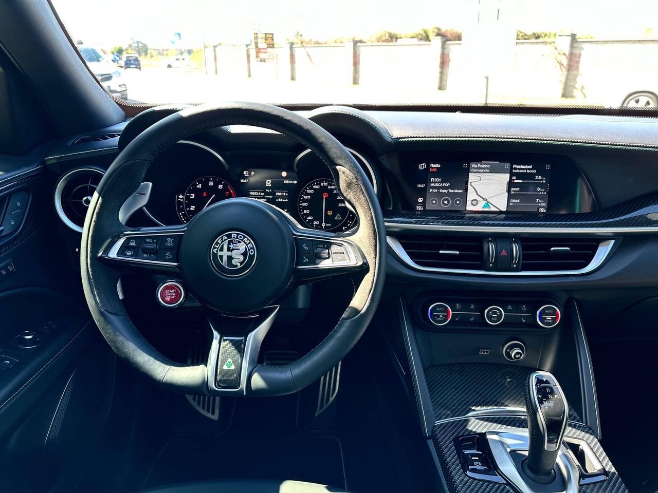 Alfa Romeo Stelvio 2.9 Bi-Turbo V6 510 CV AT8 QUADRIFOGLIO VERDE TETTO + AKRAPOVIC