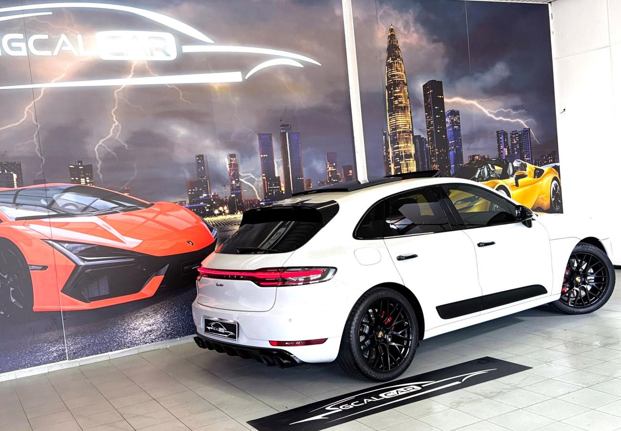 PORSCHE MACAN TURBO 441CV WRAP GRIGIO TETTO OK PERMUTE GARANZIA 2 ANNI