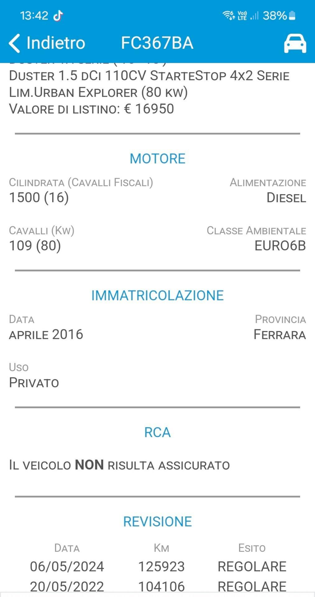 Dacia Duster 1.5 dCi 110CV Start&Stop 4x2 Serie Lim.Urban Explorer