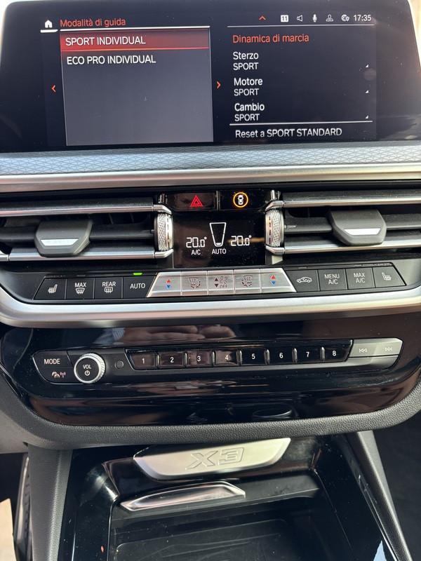BMW X3 xdrive20d mhev 48V Msport auto FARI LASER-NAVI-19"