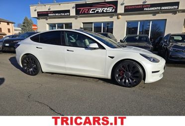 TESLA Model 3 Long Range AWD Performance IVA ESPOSTA PERMUTE