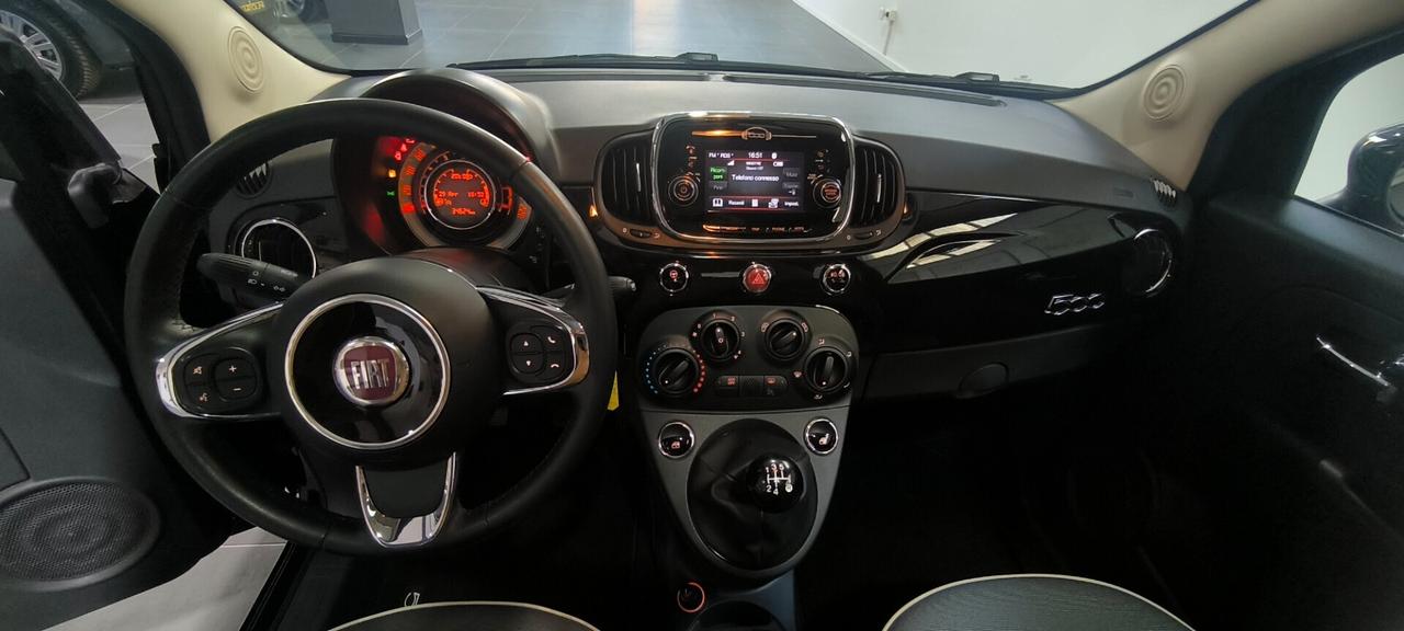 Fiat 500 1.2 lounge unipro km34mila ok neopatentati