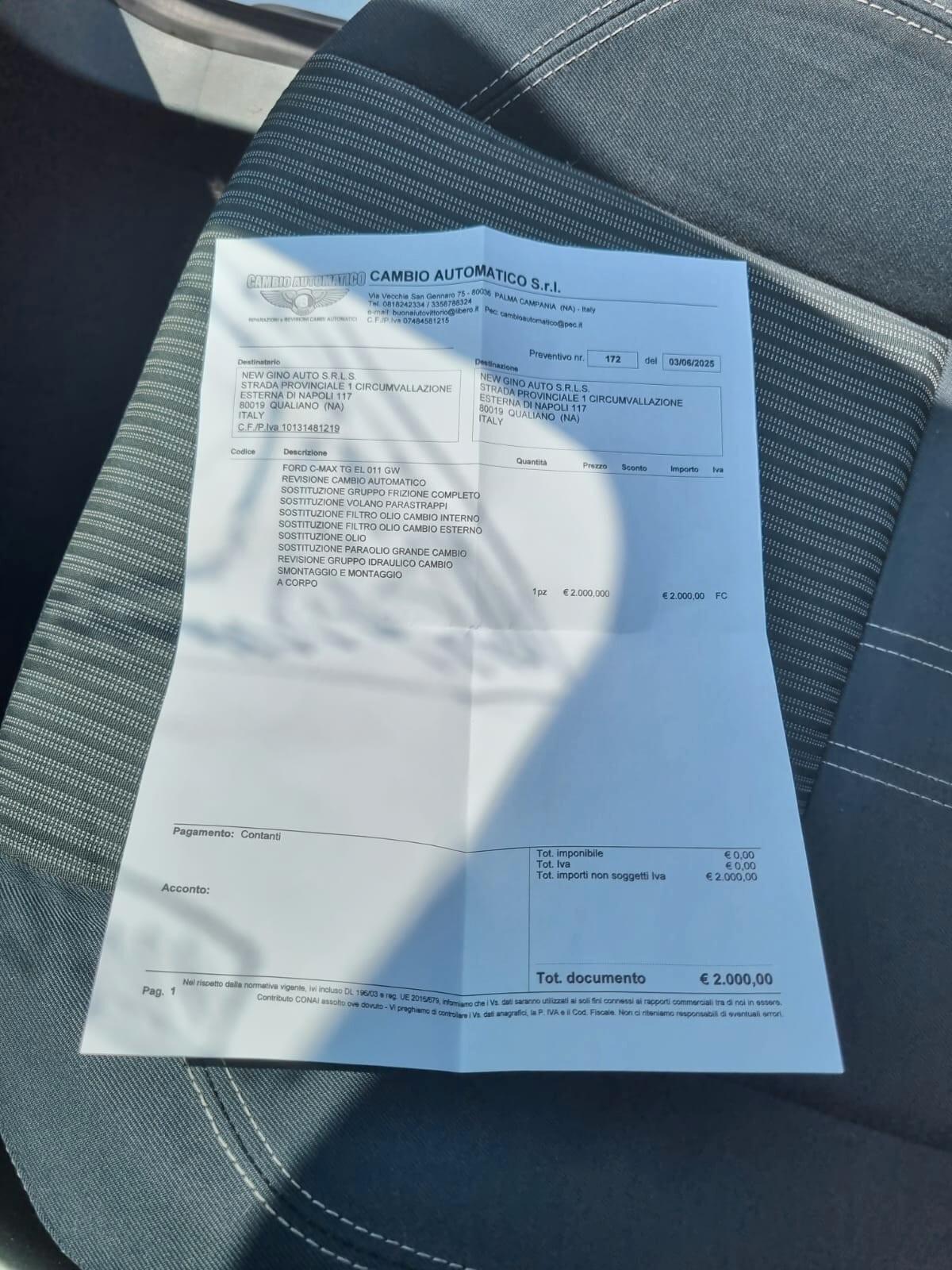 Ford C-Max Cambio Automatico con Garanzia