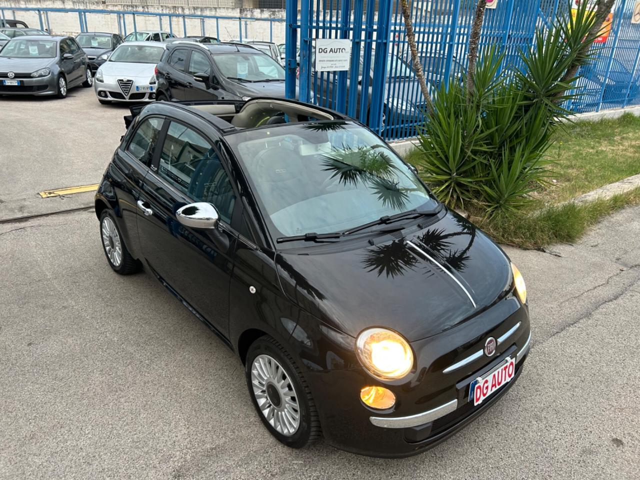 Fiat 500 1.2 benzina Lounge cabrio 70 cv 2012