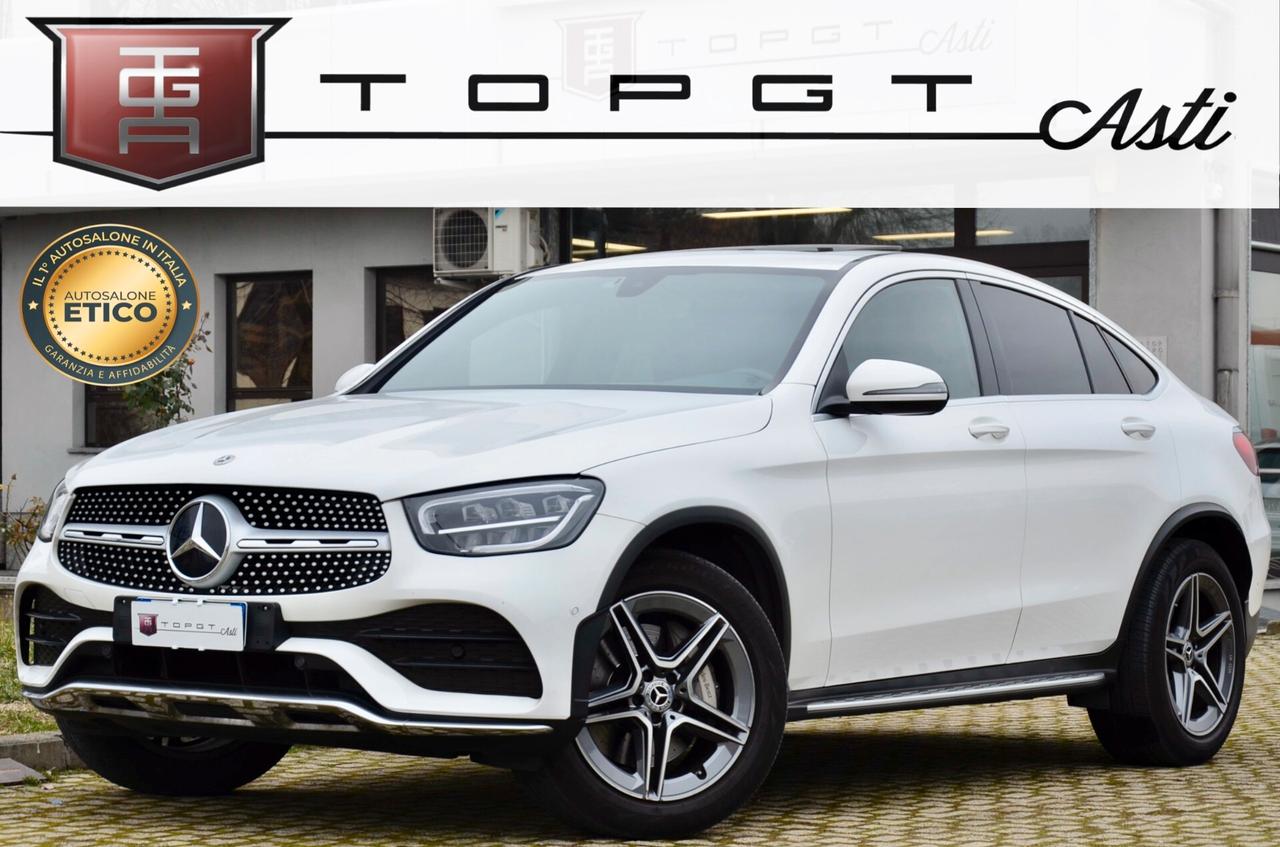 MERCEDES-BENZ GLC COUPE 200d PREMIUM 4MATIC 163cv AUTO, IVA ESPOSTA, UNICO UTILIZZATORE, SERVICE MERCEDES, TETTO, SOSPENSIONI PNEUMATICHE, NAVI, RETROCAMERA, PERMUTE