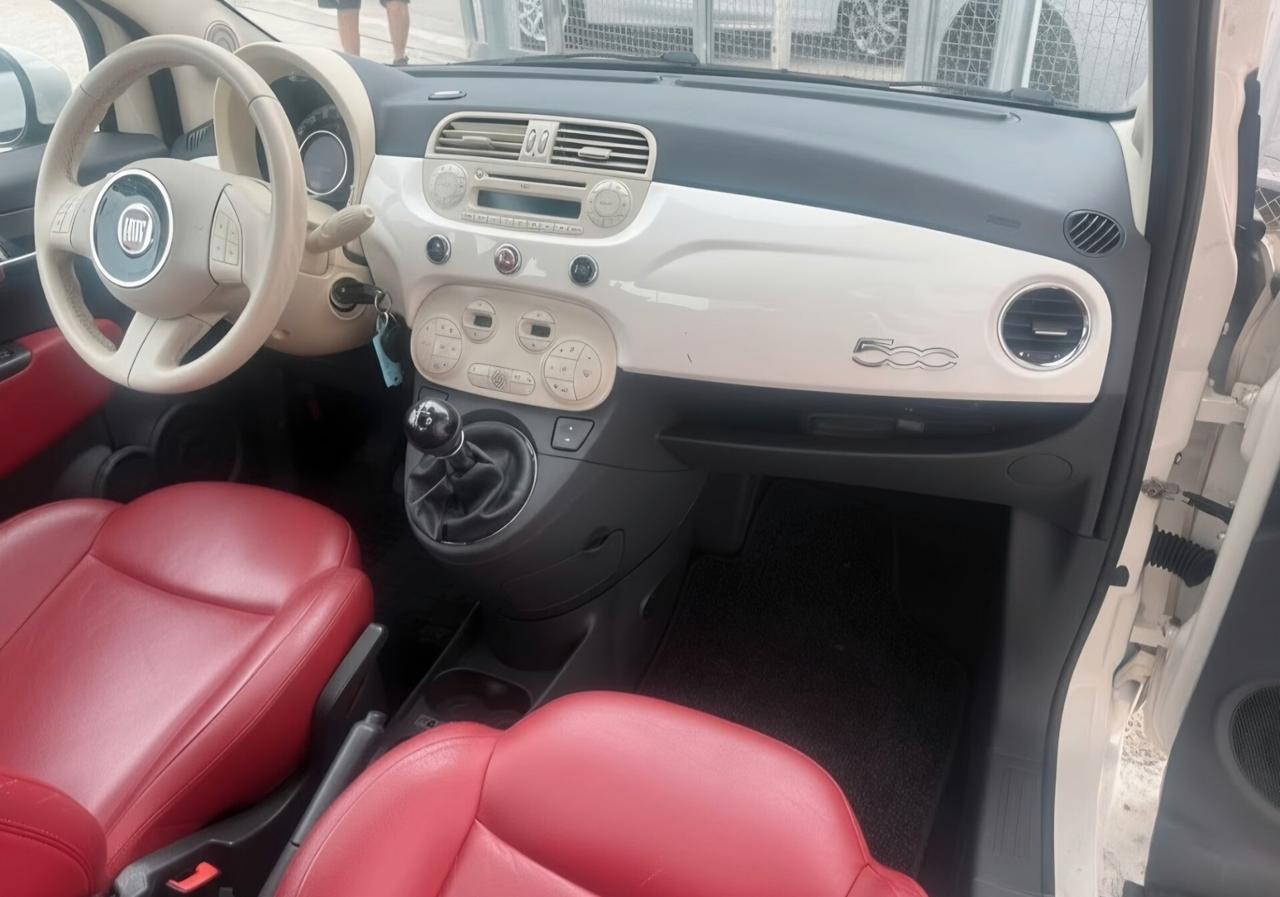Fiat 500 1.2 Lounge *Pelle*Tetto*bianco perla