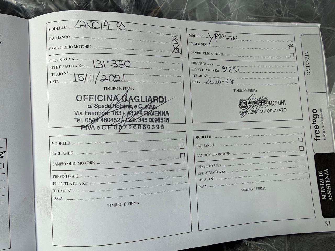 Lancia Ypsilon 85 CV 5 porte Metano Ecochic - Garanzia 12mesi