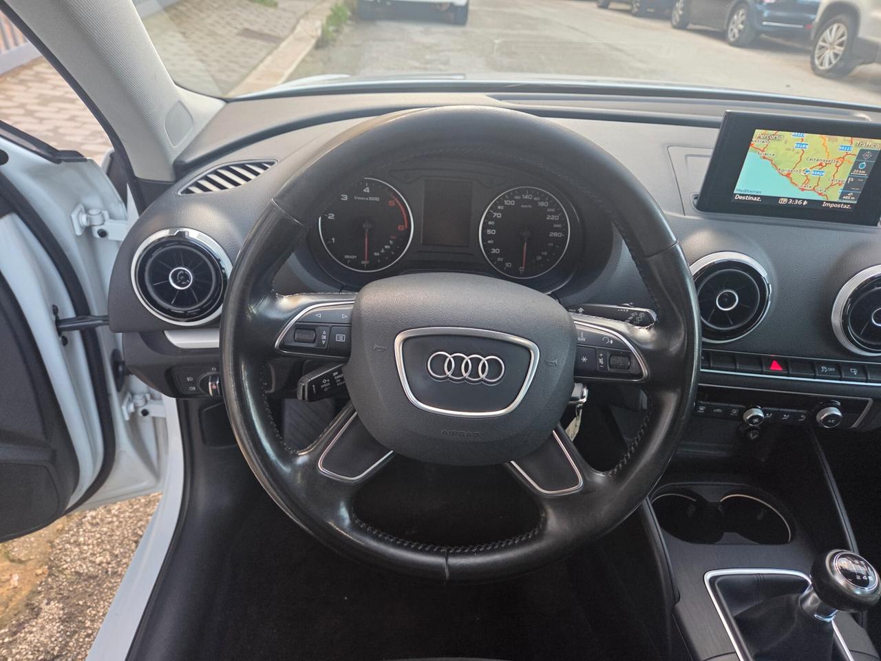 AUDI A3 ANNO 2016 1.6 TDI 110 CV EURO6 LED NAVIG KMCERT